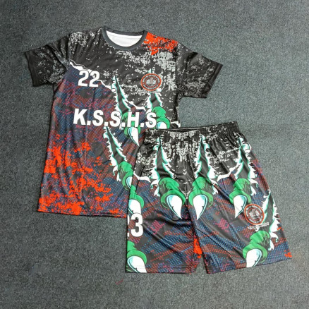 Customieze Golgola Half Sleeve Football Jersey and Short Pant For Men_2515