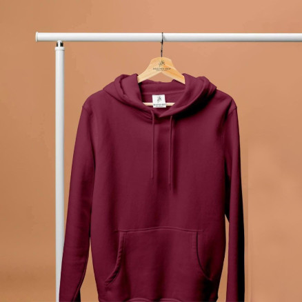 Hodi For Men_Maroon Color Hoodie_5366