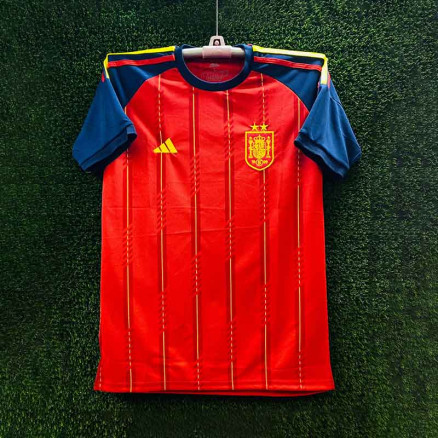 Spain Embroidery Gol Gola Half-sleeve Football Jersey For Men -6092